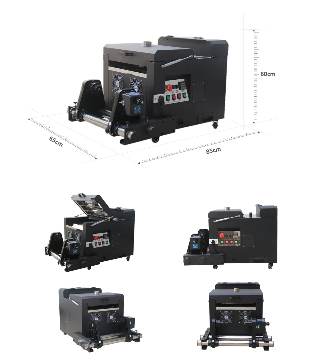 Udefine Digital Pet Film Inkjet Printer Printing Machine 30cm with Powder Shaking and Curing Machine for Clothes Customization