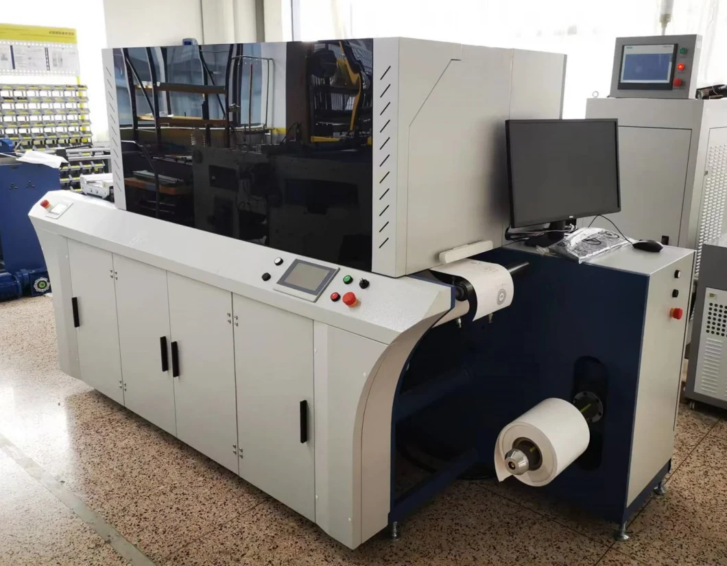 Automatic Rotary Inkjet Spot UV Varnish Machine Digital Gold Cold Foil Printing Machine for Paper